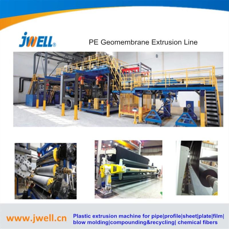 PE & PP Water Containment Liners Aquablock HDPE, LLDPE & PP Geomembrane Geocell Geotxtile Plastic Sheet Extrusion Machine