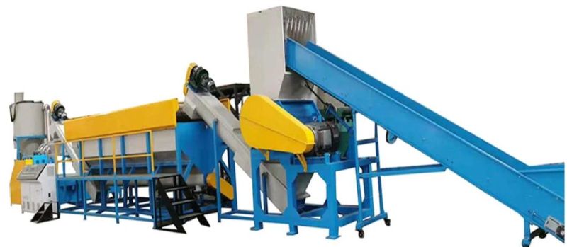 300kg PE Barrels Shampo Box Recycling Cursher Washing Production Line with Cleaned Pelles Extruding Granularos Machine Zhangjiagang