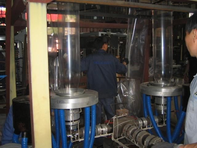 Sj65-FM600 Double Head PE Film Blowing Machine (CE)