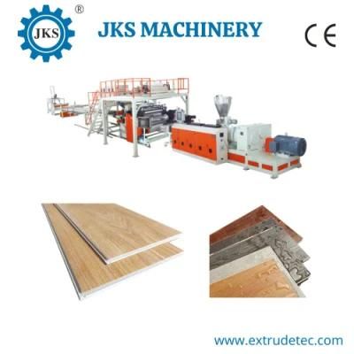 Plastic WPC Spc Vinyl Flooring Tile Extrusion Line /Making Machine