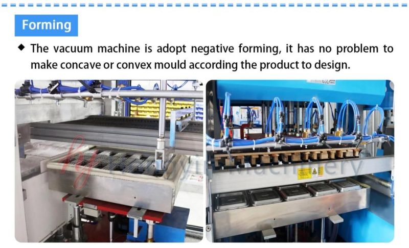 720/1200 Vacuum Forming Machine Plastic Tray Making Machine