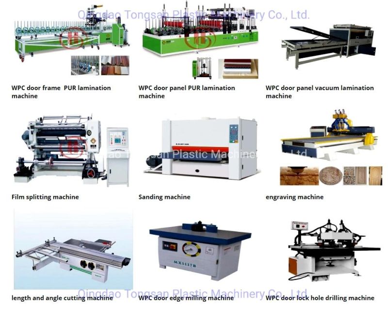 WPC PVC Wood Lumber Plastic Composite Wooden Door Panel Board Production Line Manufacturer