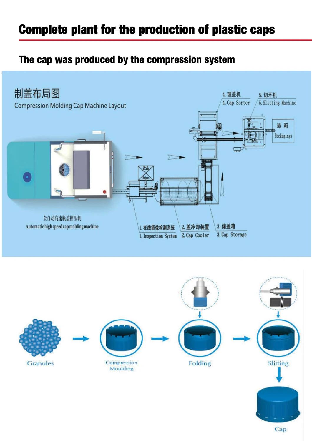 36cavities Cap Compression Injection Plastic Machine