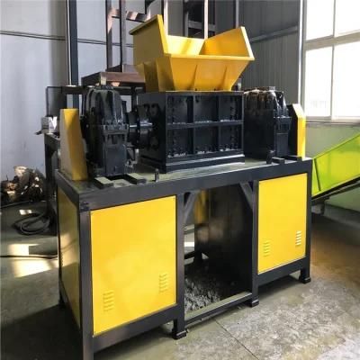 High Efficiency1000 Model Almost New Stable Performance Double Shaft Wood Plastic Shredder ...