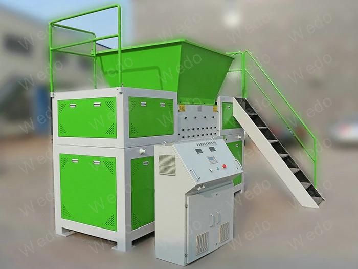 Double Shaft Pet Bottle and Cardboard Recycling Shredder Grinder
