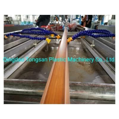 Wood Plastic Composite Doors Board Panel Making Machine Production Line PVC WPC Door Frame ...