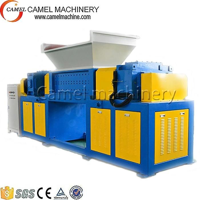 PE PP Plastic Film Double Shaft Shredder Machine Factory