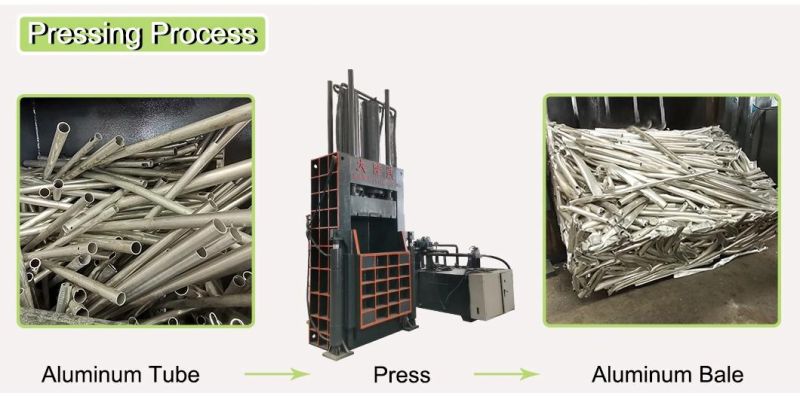 Hydraulic Vertical Plastic Bottle Baler Recycling Machine