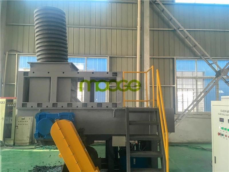 PVC HDPE Pipe Single shaft plastic shredder for SA Market