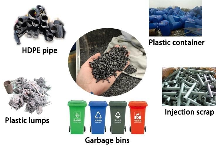 Plastic HDPE Pipe Big Plastic Block Lump Single Shaft Shredder