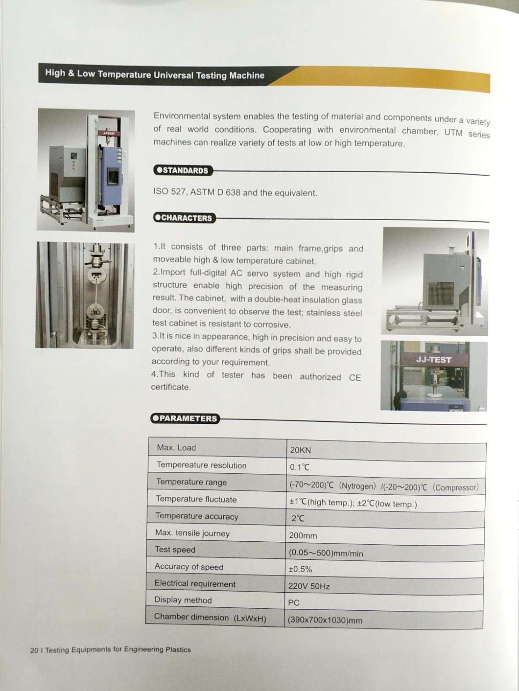 50n-100kn Universal Testing Machine/ Tensile Tester