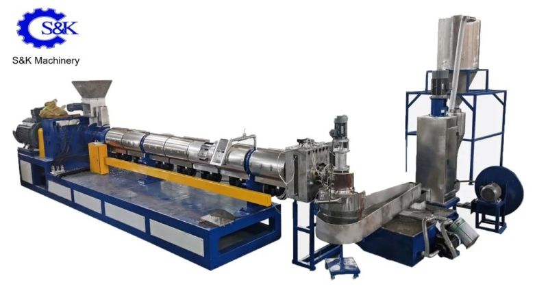 Full Automatic Complete Plastic Recycling Pelletizing Granulating Extruder Production Machines