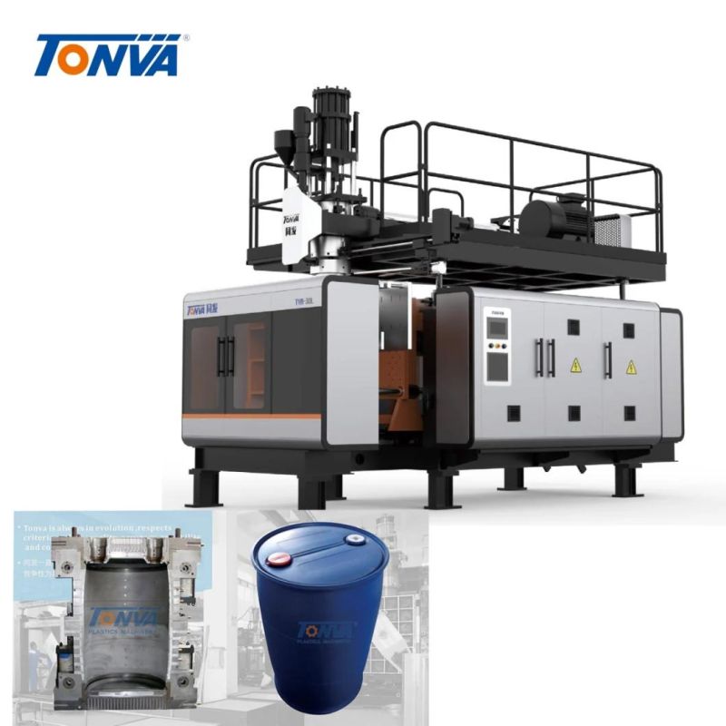 Plastic Drum 60L-300L Single Ring or Double Rings Barrier Accumulator Type Blow Molding Machine New 2022