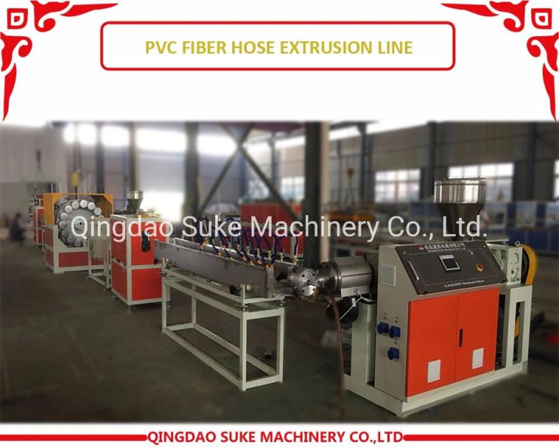 PVC Fiber Reinforced Braided Garden Hose Extrusion Making Machine with CE, ISO