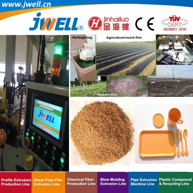 Jwell-PLA/Pet Biodegradable Sheet Extrusion Line for Food Packing 3-D Printing Garbage Bag Agricultural Mulch Film