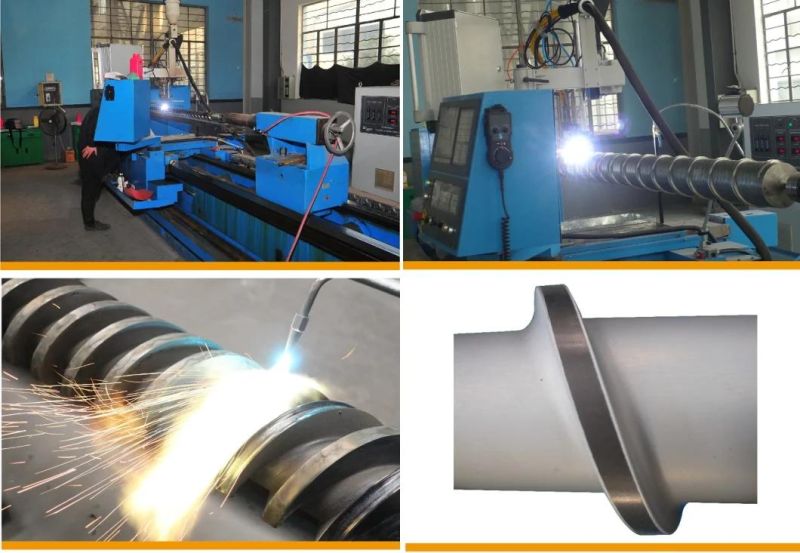 Bimetallic or Nitrided Conical Twin Screw Barrel Used on Extrusion Machines Plastic Machine