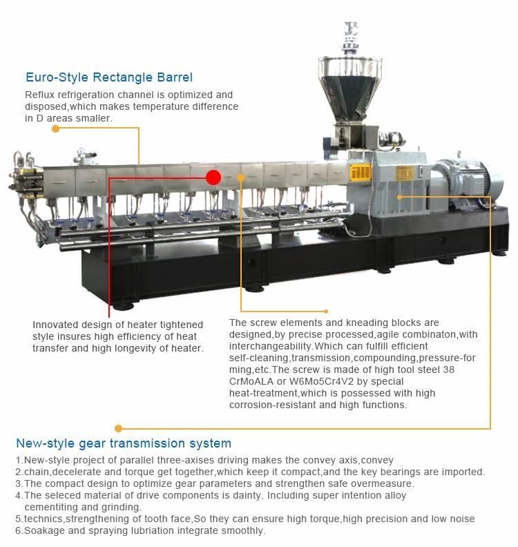 Co-Rotating Polyester Granule Machine to Make Plastic Pellets