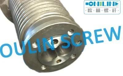 Nitrided Cincinnati Cmt45 Twin Conical Screw Barrel for PVC Pellets