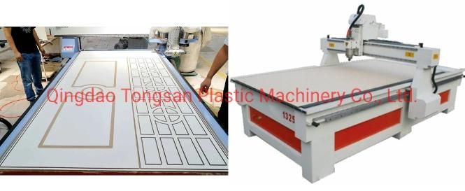 Turnkey Wood Plastic PVC WPC Door Making Machine / Wood Plastic WPC Machine