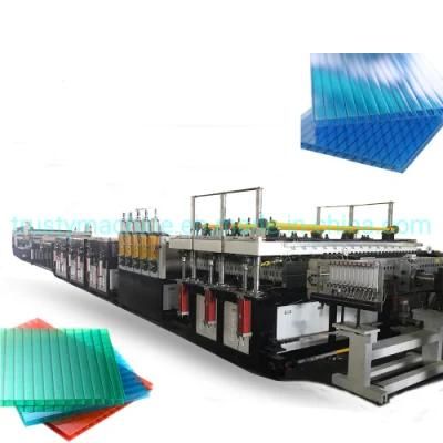 Hot Sale Plastic PP/PE/PC Hollow Grid Sheet Production Line/ Hollow Grid Sheet Making ...