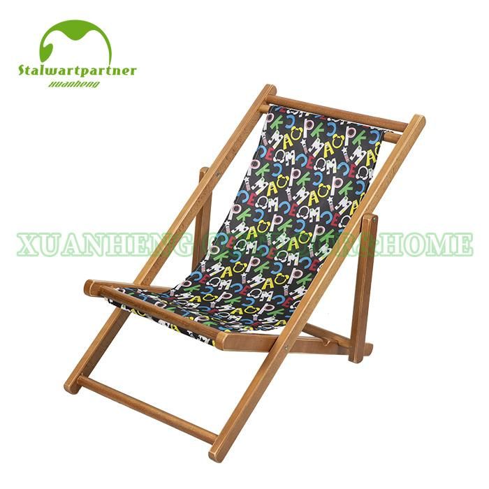 Folding Wood Canvas Relax Sling Chair