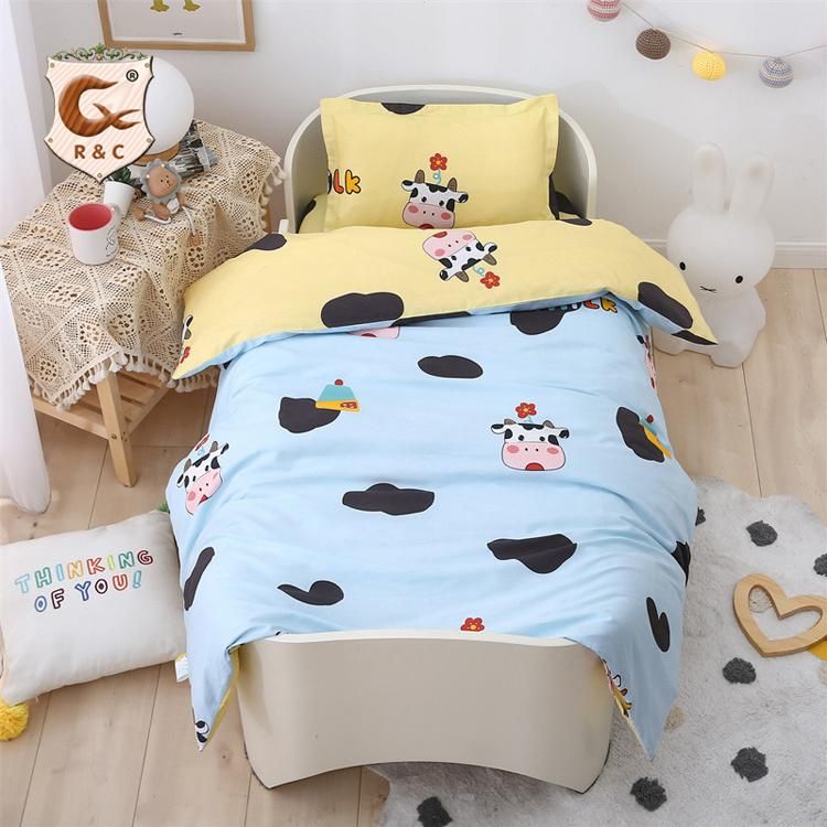 Cotton Children Bedding Sets Cartoon 4PCS Bed Sheet Bed Set Twin Size Kids Cartoon Bedding Sets