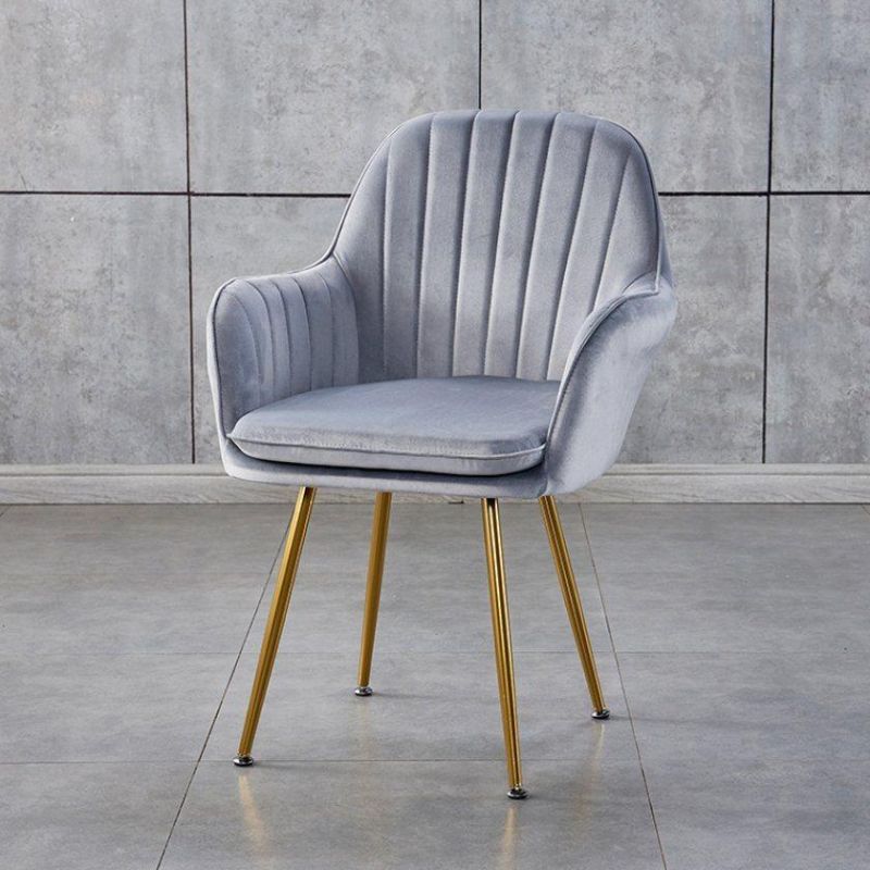 Wholesale Nordic Modern Design Fabric Upholstered Seat Dining Chairs