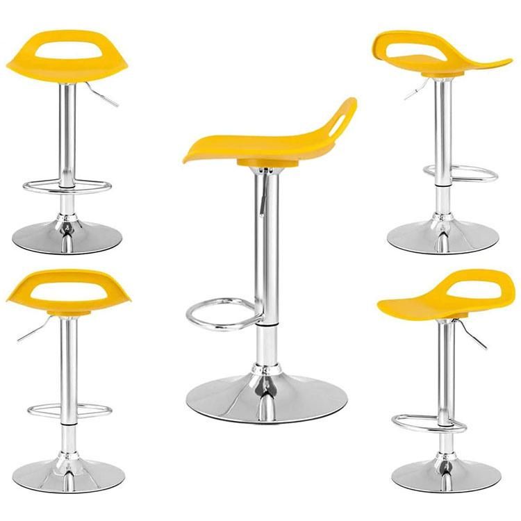 PP Seat Dining Bar Chair with Stainless Steel Legs Plastic Bar Stool Hot Selling Bar Chair