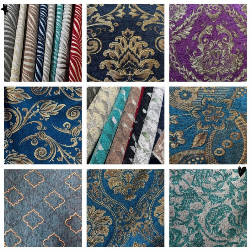 100%Polyester Chenille Fabric Jacquard Fabric Sofa Fabric Upholstery Fabric Furniture Fabrirc for South America (CH002)