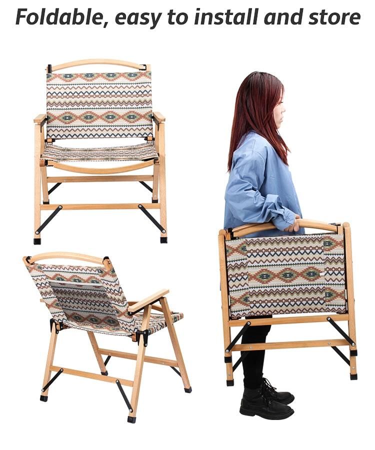 2021 Outdoor Popular Traveling Wood Chair