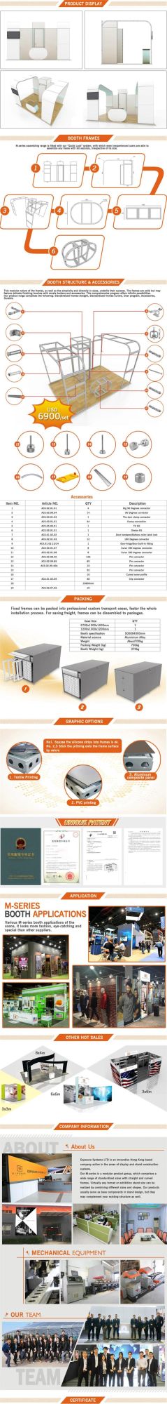 Trade Show Display Tension Fabric Wall Stand