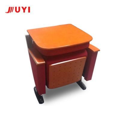 Jy-601f Cinema Seat Wooden Stadium Meeting Banquet Church Conference Chair with Writing Tablet