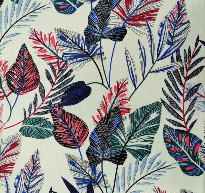 Fashion Textile 100 Cotton Woven Poplin Muslin Digital Printed Shirt Uniform Garment Fabrics for Home Textile Fabric and Garment Fabric and Furniture Fabric