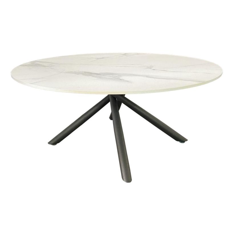 Factory Direct Wholesale Round White Marble Top Coffee Table