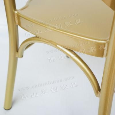 Yc-A68-07 Wholesale Outdoor Banquet Metal Vintage Chair Cross Back