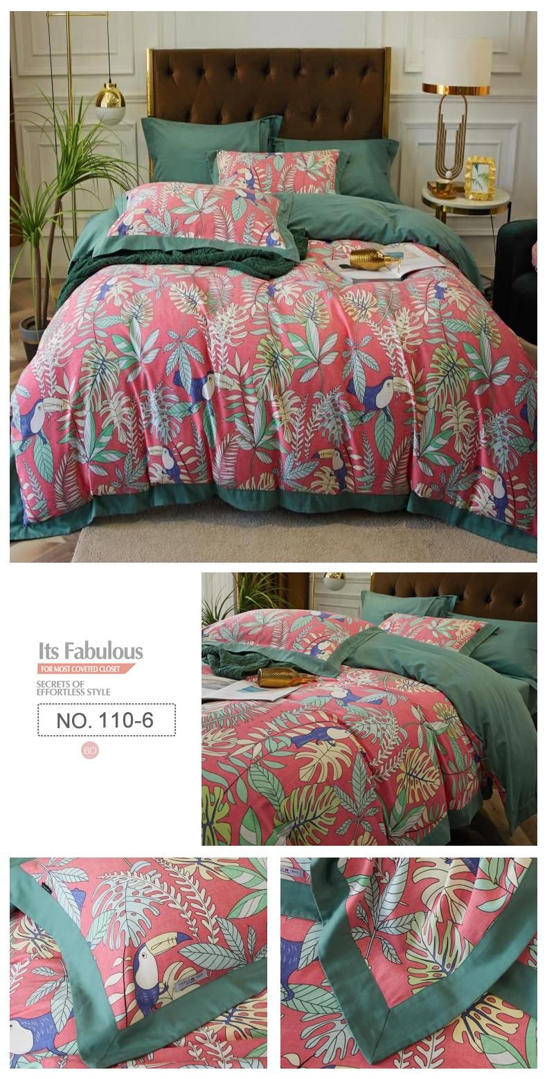 New Product Cheap Price Bedding Cotton Fabric Soft for Single Bed Duvet Cover Digital Printing