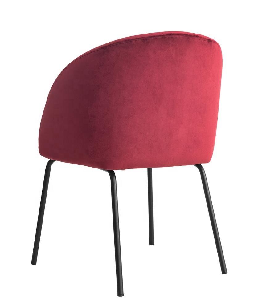 Hot Sale Metal Chair Comfortable Fabric Dining Chair Fabric Wholesale Armless furniture Chair