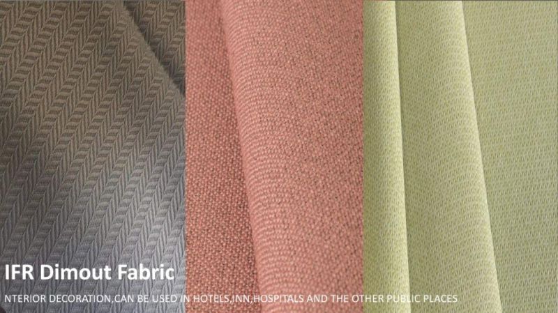 Ifr 100% Flame Retardant Polyester Sofa Fabric