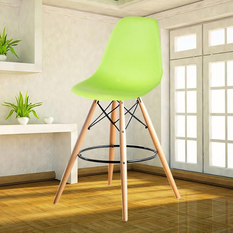 Chaise Barber Solid Wood Leg Modern Bar Dining Chair Dsw Bar Stool Modern for Sale