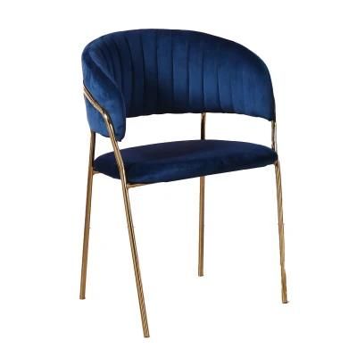 Wholesale Modern Design Dining Room Chair Velvet Fabric Restaurant Chair Dining Chair