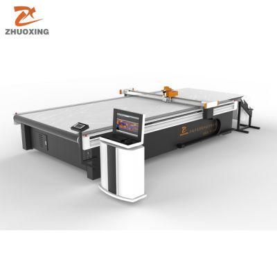 Full Automatic Flatbed Non Woven Cloth Fabric Cutting Machine Leather Cloth Cutting Machine for Home Textile Fabric Sofa