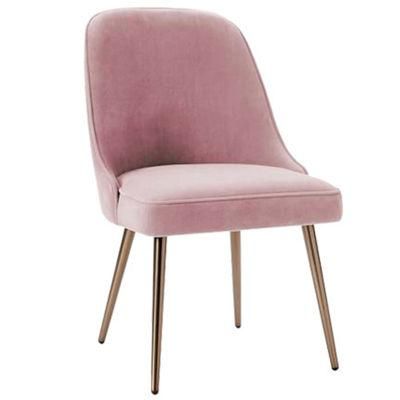 Modern Dining Chair Metal Legs Sedie Da Sala Da Pranzo Exterior Fabric Velvet Covers Dining Chair