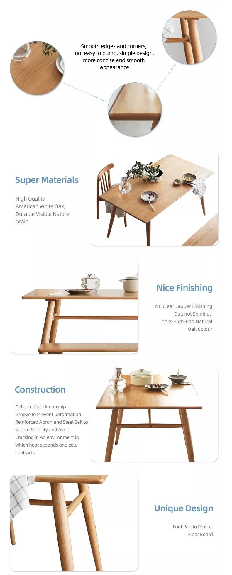 Furniture Modern Furniture Table Home Furniture Wooden Furniture Wholesale Popular Room Kitchen Furniture Cherry Veneer Nc Finishing Rectangle Dining Table