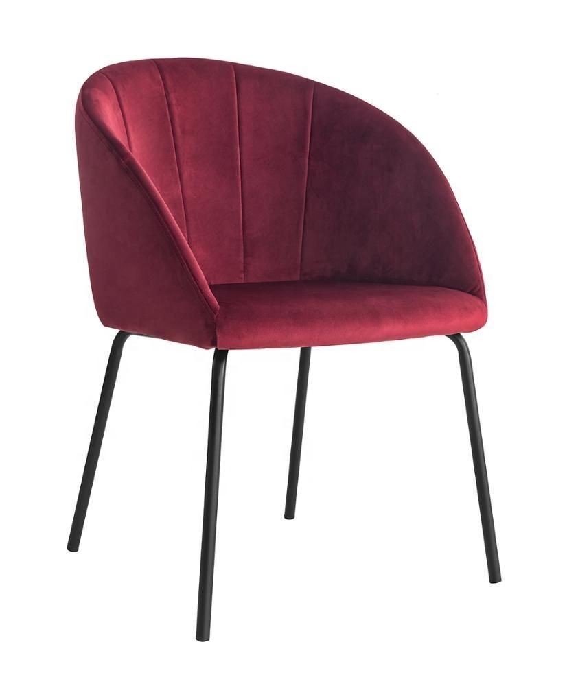 Factory Price New Design Cheap Modern Velvet Comfortable Fabric Dining Chair Furniture Chair