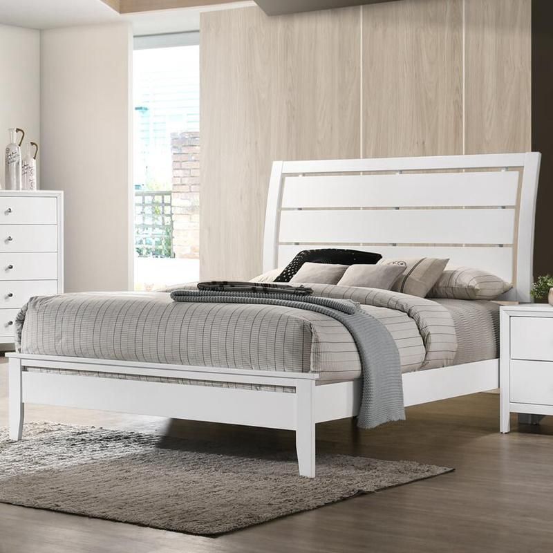 Nova Modern White Wooden Melamine Hotel Home Bedroom Furniture Apartment Queen Bed