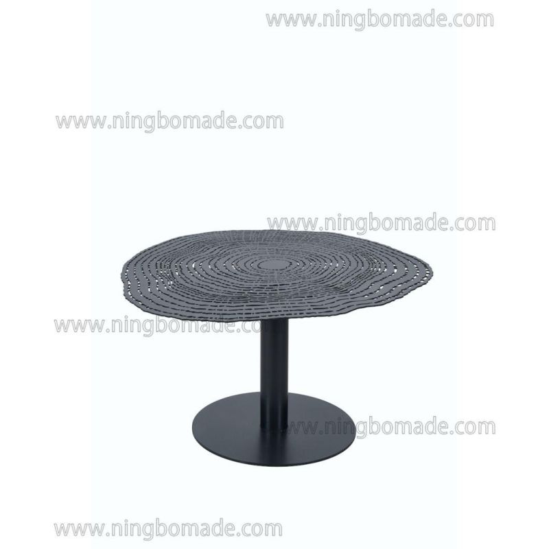 Nordic Retro Vintage Antique Furniture Black Iron Anomaly Coffee Table