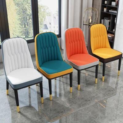 Modern restaurant furniture fabric leather cafe dining restruant chair