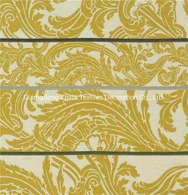 Textile Auspicious Phoenix Tail Pattern Chenille Furniture Fabric