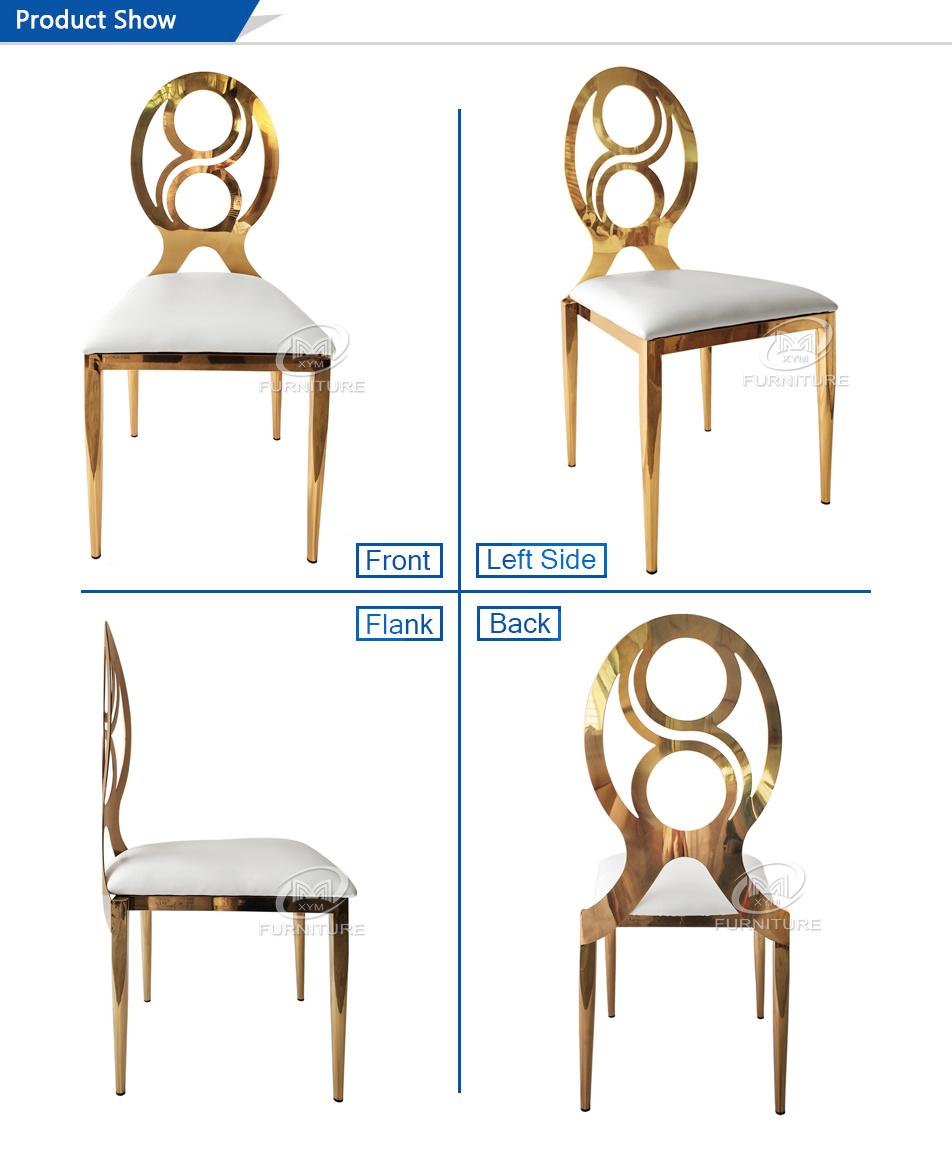 Wholesale New Desig Event Golden Stainless Steel Wedding Chair