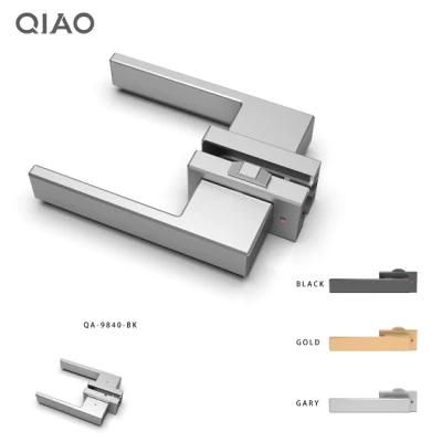 Anodized Sliver Door Handle Locks Aluminum Hotel Door Handle Locks Black Drawer Cabinet Wardrobe Door Handle